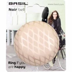 Basil Noir Fietsbel Ding Dong Ø60mm - Roze