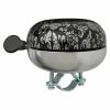 Cordo Ding Dong Fietsbel Ø83mm Bloemen - Zwart/Zilver -Pas Cher Fietsbellen Magasin cordo ding dong fietsbel o83mm bloemen zwart zilver 8717565615533 0 l