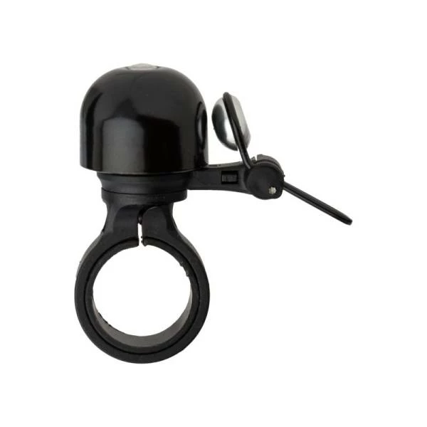 Cordo Mini Fietsbel Ø27mm Alu/Messing - Zwart 3 Cordo Mini Fietsbel Ø27mm Alu/Messing - Zwart