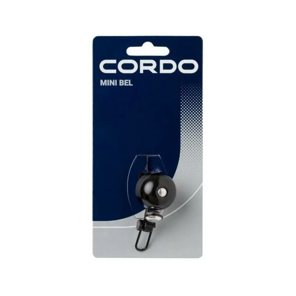 Cordo Mini Fietsbel Ø27mm Alu/Messing - Zwart 4 Cordo Mini Fietsbel Ø27mm Alu/Messing - Zwart – Image 2