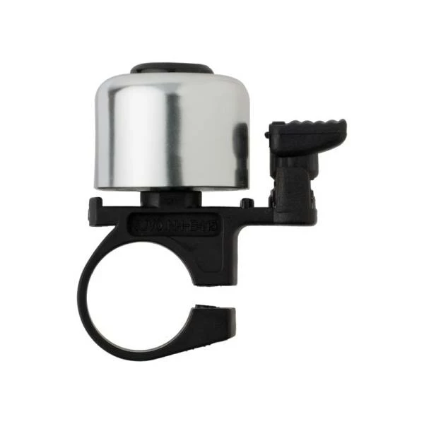 Cordo Mini Fietsbel Ø27mm Messing - Zilver/Zwart 3 Cordo Mini Fietsbel Ø27mm Messing - Zilver/Zwart