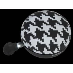 Yepp Accessories GMG Yepp Fietsbel Ding Dong 80mm Pied De Poule Zwart