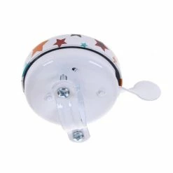 Kiddi Moto Kiddimoto Ding Dong Fietsbel Ø60mm - Sterren/Wit -Pas Cher Fietsbellen Magasin kiddimoto ding dong fietsbel o60mm sterren wit 5060262725641 2 l