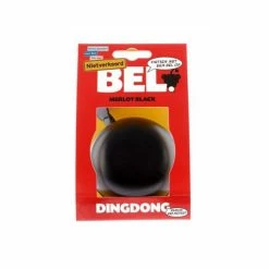 Niet Verkeerd Ding Dong Fietsbel Ø80mm - Merlot Zwart -Pas Cher Fietsbellen Magasin niet verkeerd ding dong fietsbel o80mm merlot zwart 8718836203206 507546 l