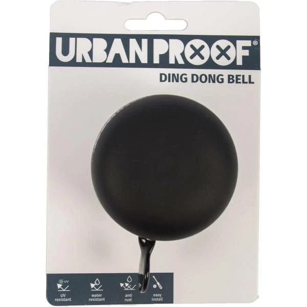 Urban Proof Ding Dong Fietsbel 65mm - Zwart/Grijs 3 Urban Proof Ding Dong Fietsbel 65mm - Zwart/Grijs