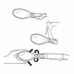 Blackburn Multi Fietsspiegel - Zwart -Pas Cher Fietsbellen Magasin blackburn multi fietsspiegel zwart 514262 4 l