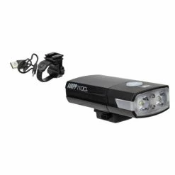 CatEye AMPP1100 Koplamp LED Accu - Zwart