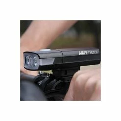 CatEye AMPP1100 Koplamp LED Accu - Zwart -Pas Cher Fietsbellen Magasin cateye ampp1100 koplamp led accu zwart 4990173034574 4 l