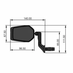 Contec E-View Evo S Fietsspiegel Rechts/Links - Zwart -Pas Cher Fietsbellen Magasin contec e view evo s fietsspiegel rechts links zwart 806994 5 l