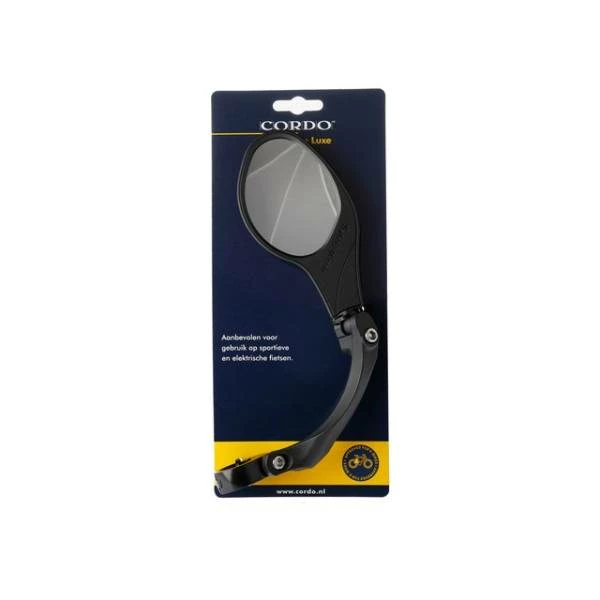 Cordo De Luxe Fietsspiegel Verstelbaar Ø22.2mm Links - Zwart 4 Cordo De Luxe Fietsspiegel Verstelbaar Ø22.2mm Links - Zwart – Image 3