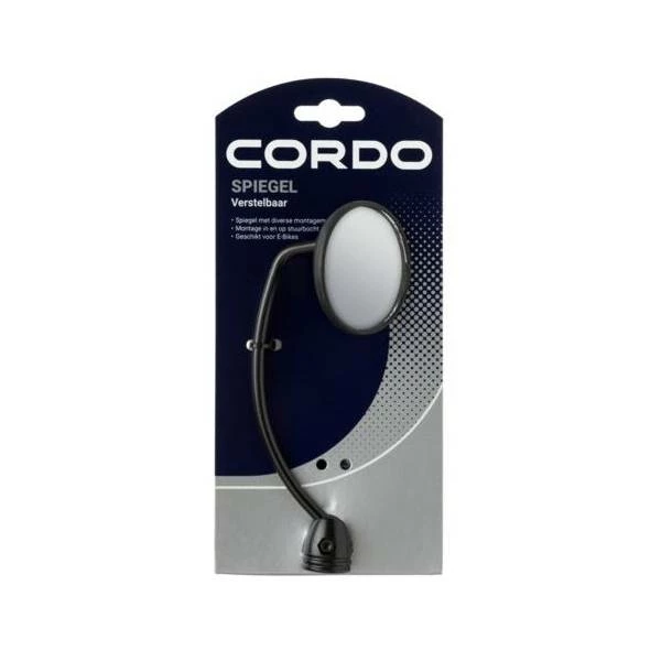 Cordo Fietsspiegel Ø60mm Verstelbaar - Zwart 4 Cordo Fietsspiegel Ø60mm Verstelbaar - Zwart – Image 2