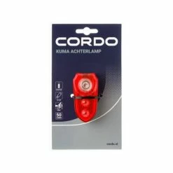 Cordo Kuma Achterlicht LED Batterijen - Zwart 7 Cordo Kuma Achterlicht LED Batterijen - Zwart -Pas Cher Fietsbellen Magasin cordo kuma achterlicht led batterijen zwart 8717565579859 1 l