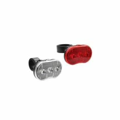 Hollandbikeshop HBS Verlichting-Set Led Rood/Wit Inclusief Batterijen