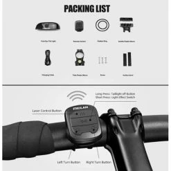 Hollandbikeshop Meilan Laser Achterlicht Met Afstandsbediening USB Cute Eye -Pas Cher Fietsbellen Magasin meilan laser achterlicht met afstandsbediening usb cute eye 6921146900037 4 l
