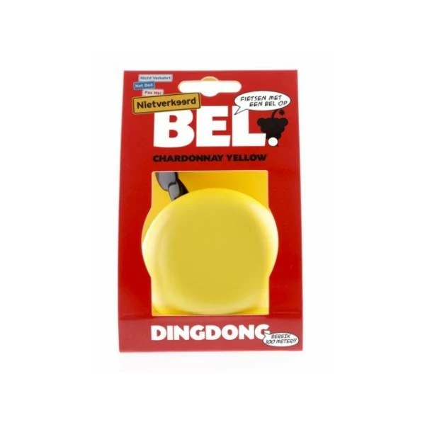 Niet Verkeerd Ding Dong Fietsbel Ø80mm - Chardonney Geel 4 Niet Verkeerd Ding Dong Fietsbel Ø80mm - Chardonney Geel – Image 2