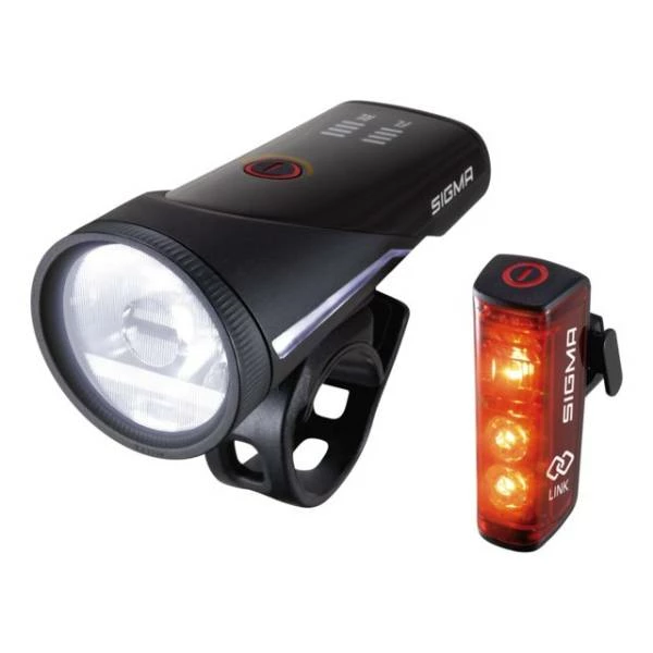 Sigma Aura 100 + Blaze Link Met Remlicht Verl. Set - Zwart 4 Sigma Aura 100 + Blaze Link Met Remlicht Verl. Set - Zwart – Image 2