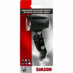 Simson Brightly Koplamp LED Naafdynamo - Zwart