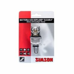 Simson Clearly Koplamp LED Batterijen - Zwart