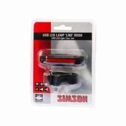 Simson Line Achterlicht 20 LED USB - Zwart