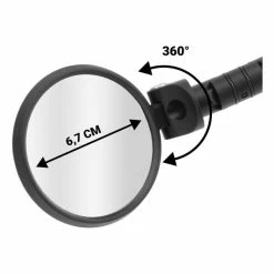 Trivio Gravel Fietsspiegel Ø17-23mm Links/Rechts - Zwart -Pas Cher Fietsbellen Magasin trivio gravel fietsspiegel o17 23mm links rechts zwart 8718223016372 3 l